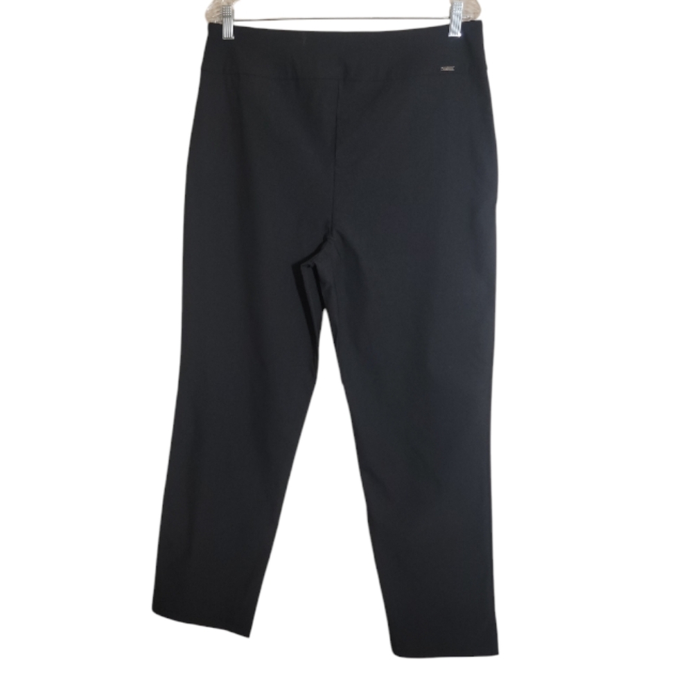 S.C. & Co black pants women's XL pull on high rise stretch career office